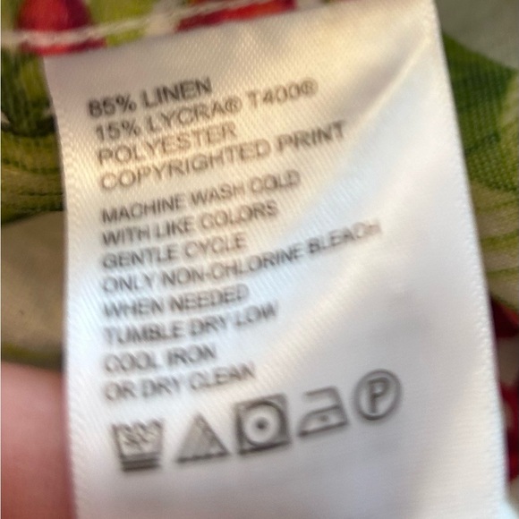 Tommy Bahama Barbados Breeze Calypso Fronds Stretch-Linen Shirt XXL EUC - Picture 4 of 9